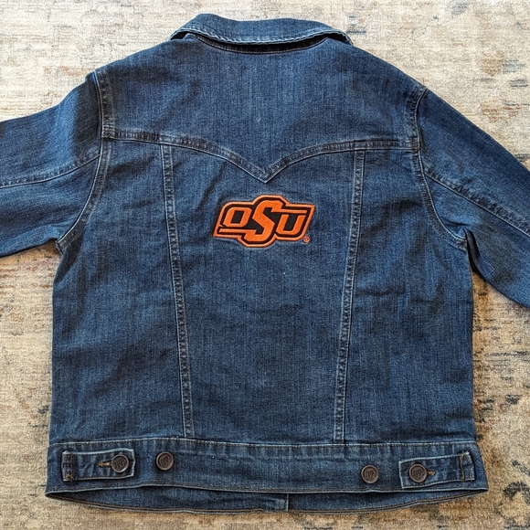Wrangler Retro Oklahoma State Cowboys Denim Jacket Women's - Picture 6 of 14